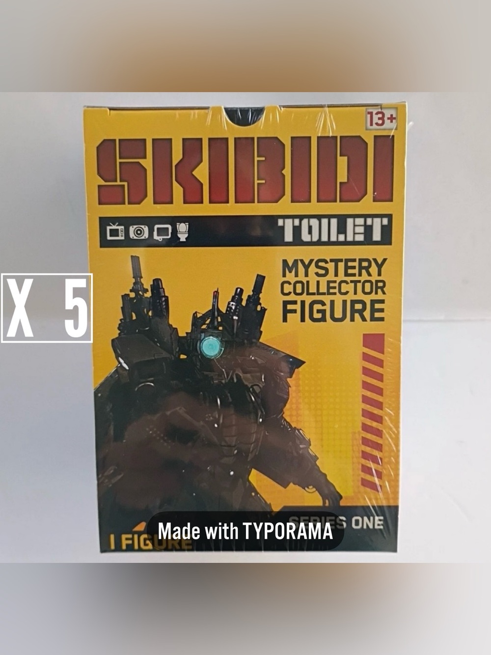 Lot of 5 New & Factory Sealed Skibidi Toilet Mystery Collector Figure Series 1